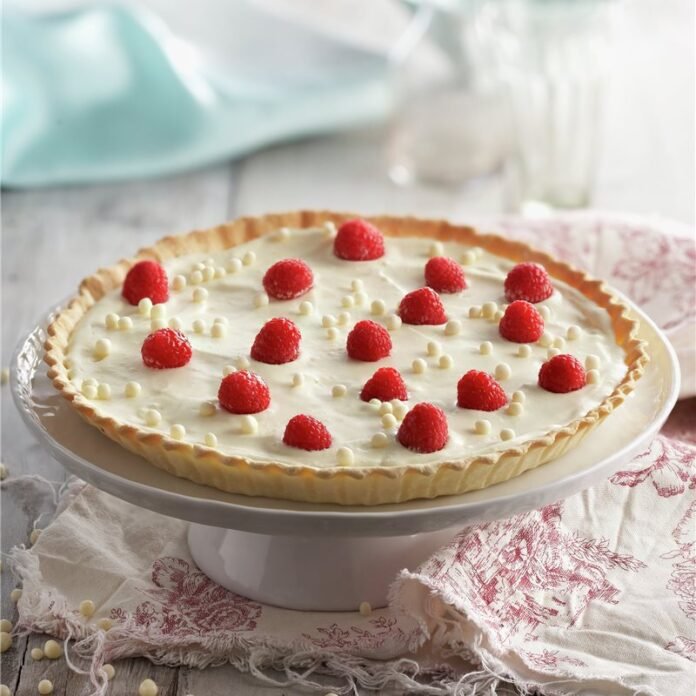 Chocolate blanco y frambuesas