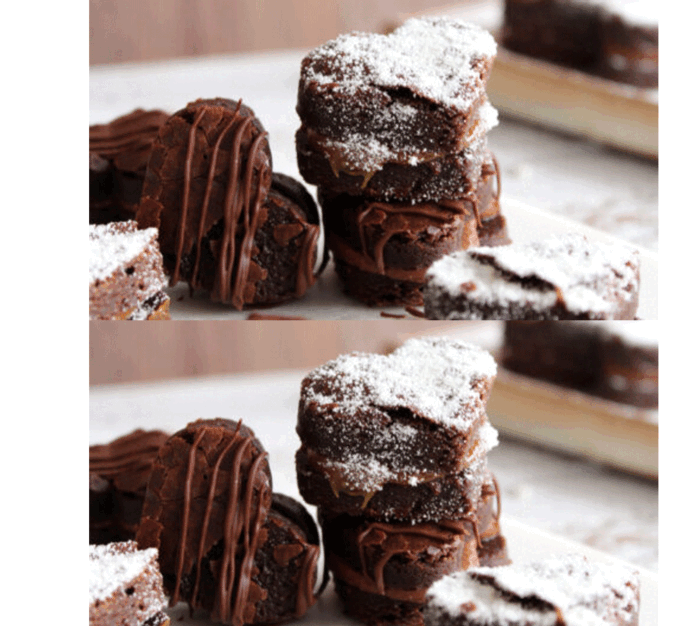 alfajor de blownie y ganache