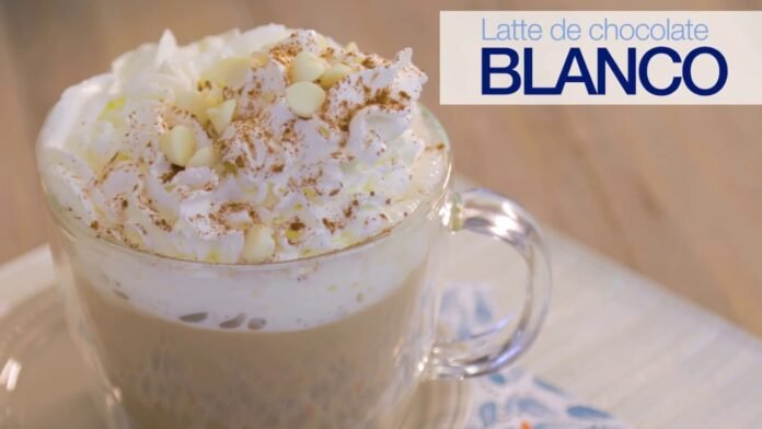 Latte con flor de sal y chocolate blanco