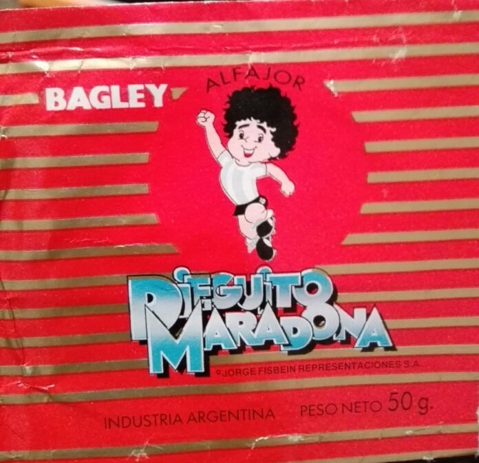 alfajor de bagley de maradona