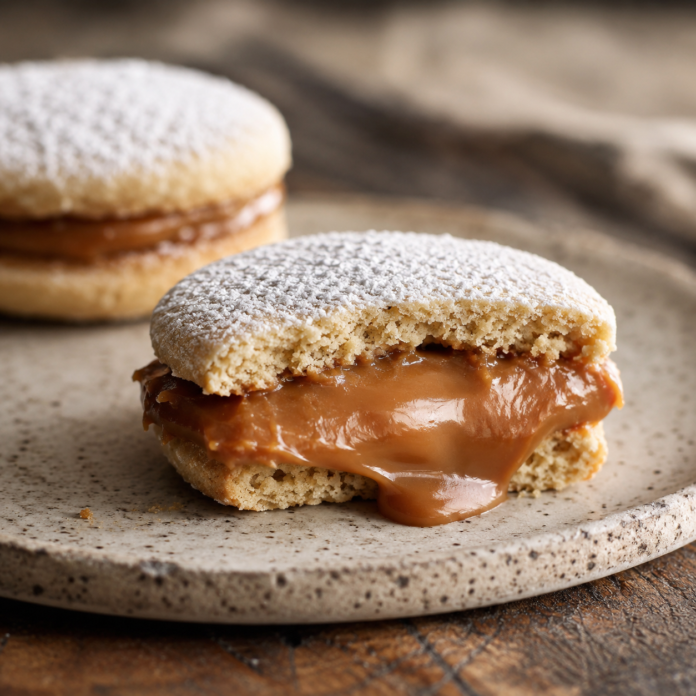 alfajor con mucho dolce de leche alfajor con mucho dolce de leche