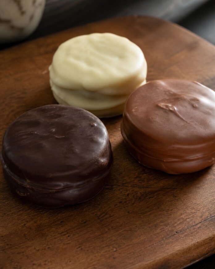 alfajor blanco negro y de leche