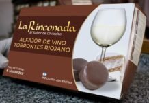 El alfajor con vino blanco existe y es riojano alfajor de vino blanco