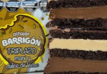 Barrigón Triplazo de Maní: el campeón mundial del alfajor apuesta a la tendencia del año barrigon triplazo de mani